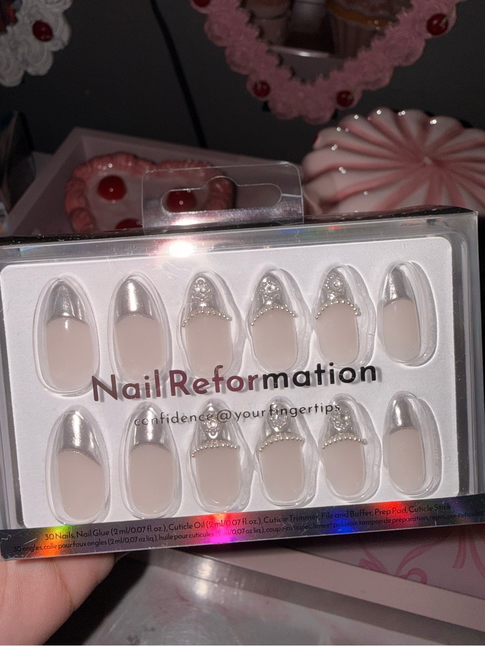 Nail Reformation Silver-Tip Press-On Nails